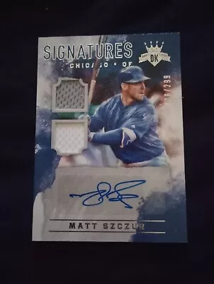 2017 Diamond Kings Matt Szczur Player Used Material And Auto 026/299 Mint+ • $9.99