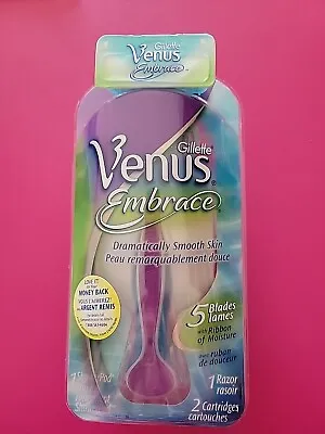 NEW Factory-Sealed Gillette Venus Embrace Women's Razor/3 Cartridges/Shower Pad • $12.49