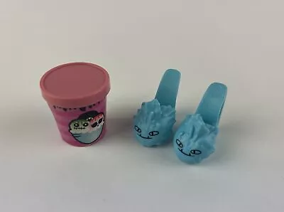 Monster High Abbey Bominable Dead Tired Pink Ice Cream Bucket & Blue Slippers • $15