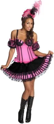 $75.95 • Buy Can Can Cutie Cancan Dancer Showgirl Fancy Dress Up Halloween Sexy Adult Costume