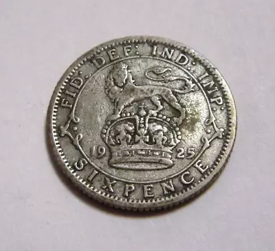 £1.95 • Buy 1925 Silver Sixpence King George V  /