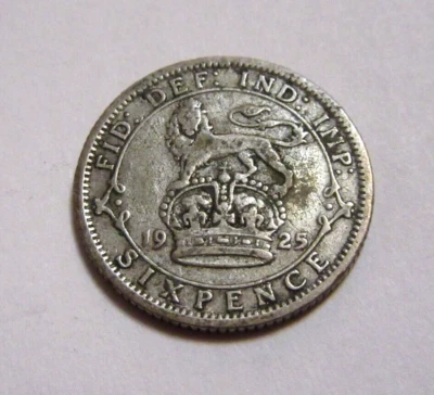 £1.95 • Buy 1925 Silver Sixpence King George V  /
