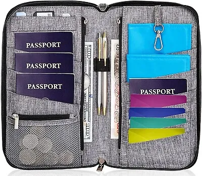 $35.99 • Buy Passport Wallet, Teemyaa Travel Wallet Passport Holder Family, RFID Blocking Tra