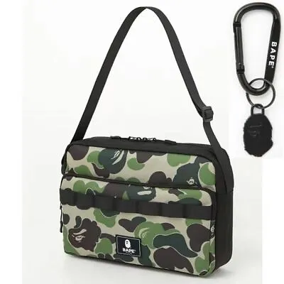 BAPE A Bathing Ape Camo Shoulder Bag Crossbody With Carabiner 2021 AW Free Ship • $66.41