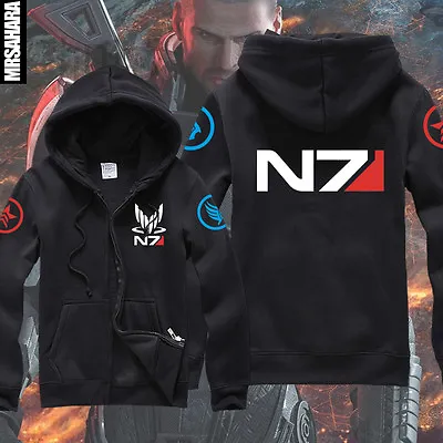 Mass Effect 3 N7 Cotton Cosplay Hoodie Coat Cosplay Costume Jacket • $19