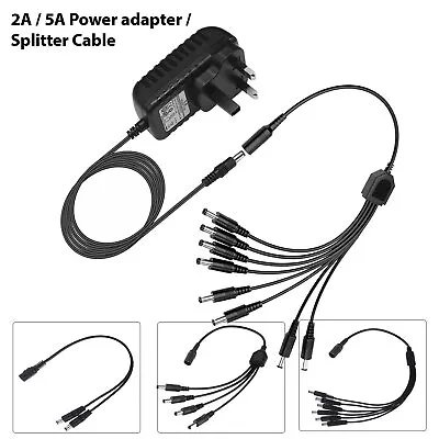 £2.29 • Buy 12V 2A 5A DC Power Supply Adapter Transformer LED CCTV Camera 2.1mm UK Plug