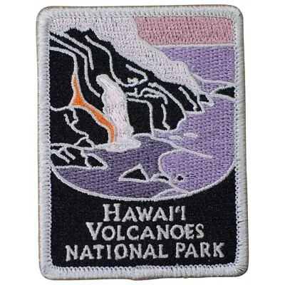 Hawaii Volcanoes National Park Patch - HI Badge Kilauea Mauna Loa 3  (Iron On) • $6.50