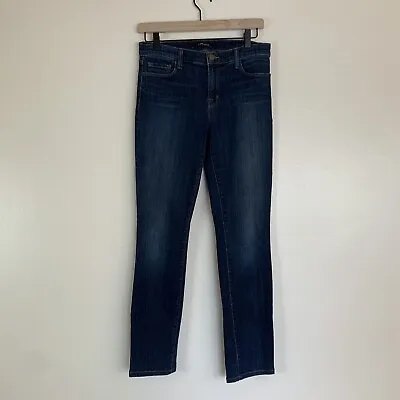 J Brand Mid-Rise Skinny Leg Jeans Storm Womens 28  X 29  Dark Wash  • $16.87