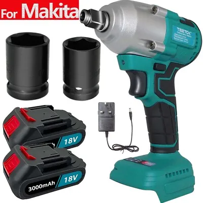 For MAKITA 18V DTW285Z Cordless Impact Wrench 1/2  Driver Drills 2X3AH Batteries • £60.10