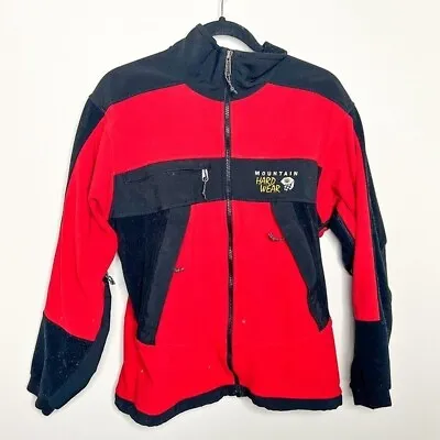 Mountain Hardwear Windstopper Tech Jacket Red Black Size Medium Men’s • $50