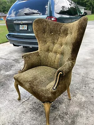 Vintage Butterfly Wingback Lounge Chair / Reupholstered In 1963 • $275