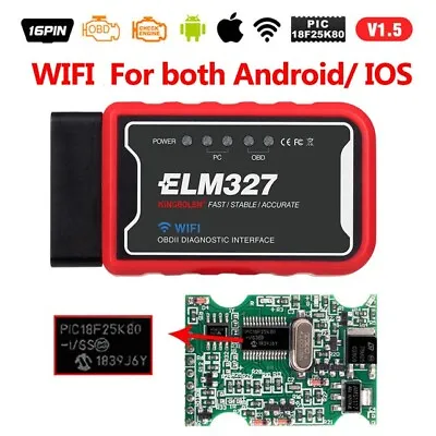 KINGBOLEN ELM327 WIFI OBD2 Scanner Code Reader IOS/Android Car Diagnostic Tool • $11.99