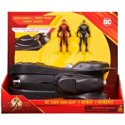 DC Comics: The Flash Batmobile 3-Pack With 2 Figures And Batmobile • $19.99