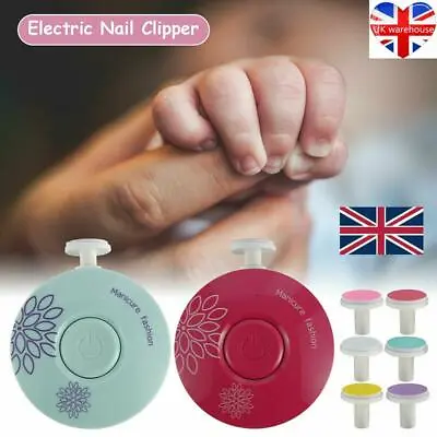 £7.35 • Buy Electric Baby Nail File Clippers Trimmer Toes Trim Nails Polish Care Toddler Kit