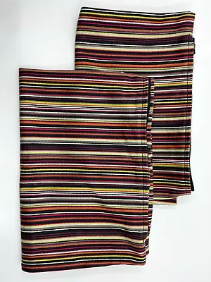 Ikea Pillow Cover Shams Kulladal Set Of 2  16  X 26  Striped Multicolor Zipper • £22.33