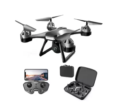 Foldable Mini Drone For Beginners 4K Dual HD Camera 2.4G WiFi FPV RC Quadcopter • $99.99