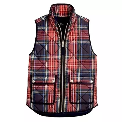 J. Crew Womens XS Tartan Excursion PrimaLoft Quilted Vest • $48