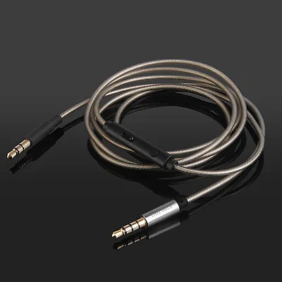 Silver Plated Audio Cable WithMic For Logitech UE6000 UE9000 Pioneer SEC-MJ101BT • $16.99