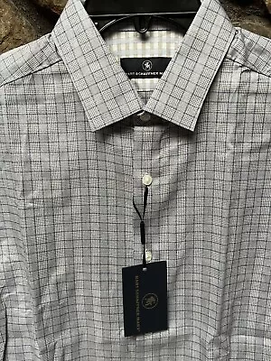 HART SCHAFFNER MARX Plaid Short Sleeve Shirt Mens MLXL Cotton NWT$89 ST5WH400 • $19.99