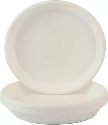 Home Garden Ornaments Plant Pot Saucers 27cm Diameter White Set Of 5 – Durable • £29.99