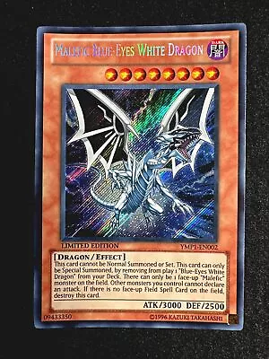 🔥 Yugioh • Malefic Blue-eyes White Dragon • Secret Rare • Ymp1-wn002 • Nm 🔥 • $7.99