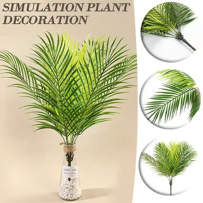 9 Artificial Palm Tropical Tree 9 Heads Large Plants Leaves Fake Palm Home Decor • £5.49