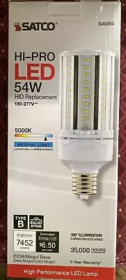 SATCO S49394 54W 100-277V EX39 Mogul LED Replacement For HID Lamps Bulbs S39394 • $27.50