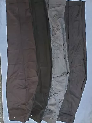 Lot Of 4 - Bertucci Dress Pants Mens Size 34x30 Classic Fit Cuffed Pant Leg • $39.99