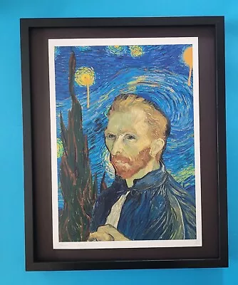DEATH NYC Hand Signed LARGE Print Framed 16x20in COA VINCENT VAN GOGH GRAFFITI + • $295