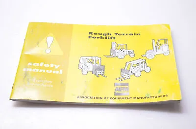 AEM RT85-2 Rough Terrain Forklift Safety Manual • $11.68