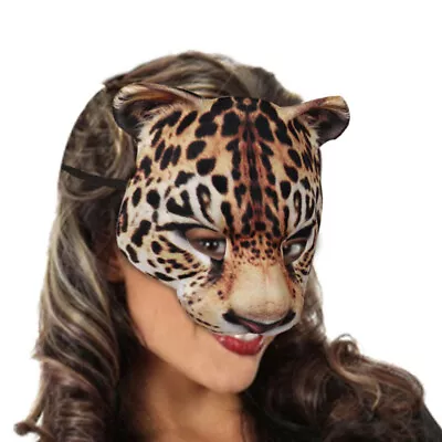 BESPORTBLE Jester Costume Halloween Mask - Leopard Vintage Decor-HG • $8.80