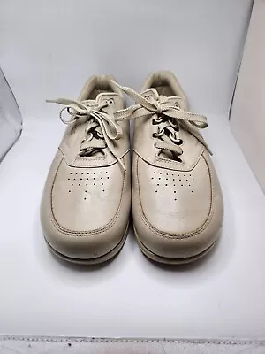 Men's SAS Time Out Bone Beige Tripad Comfort Lace-Up Shoes Size 9.5W Made In USA • $49.99