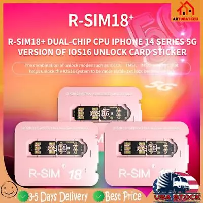 Upgrade RSIM 18+ Nano Unlock Card For IPhone 14 Plus 13 12 Pro Max 11 Pro IOS 16 • $9.71