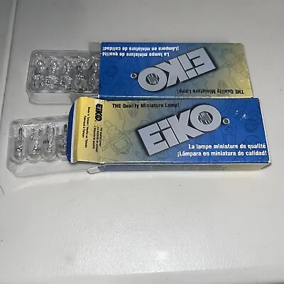 Two Box Of 10 Eiko 555 Miniature Lamps 6.3 Volt 0.25 Amp T3-1/4 Mini Wedge Base • $15