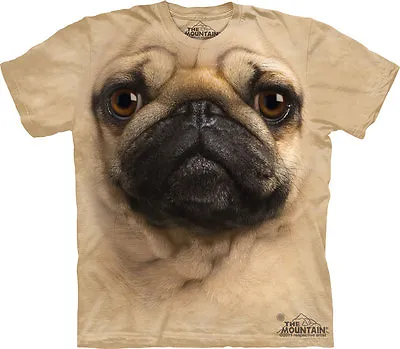 £29.99 • Buy PUG FACE The Mountain T Shirt Big Face Dog Unisex