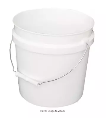 Leaktite 2 Gallon Plastic Paint Bucket With Handle White • $6.45