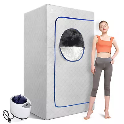 Full Size 1000W 2.6L Portable Personal Steam Sauna Heated Home Spa Detox Therapy • $119.99