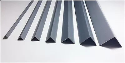 £5.99 • Buy Grey !! Plastic Pvc Corner 90 Degree Angle Trim 2.5 Meters Various Sizes