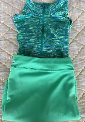 $4.87 • Buy PGA Tour AirFlux Women's Lime Green Golf Skort Skirt Size Large Excellent