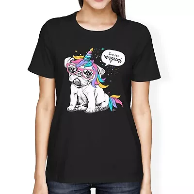 1Tee Womens Loose Fit I Am So Magical Pug Unicorn  T-Shirt • £7.99