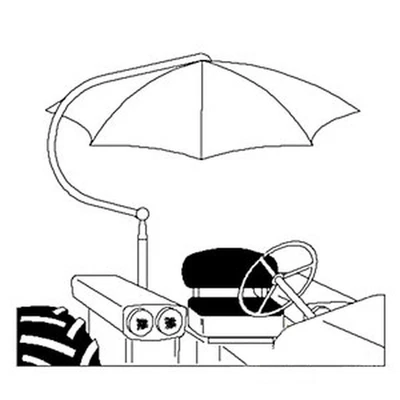 $235.40 • Buy Complete Deluxe White Umbrella Set For Universal Tractor Models TU56W