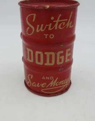 Vintage Dodge Saves GAS Switch To Dodge Save Money Metal Bank Advertising • $74.99