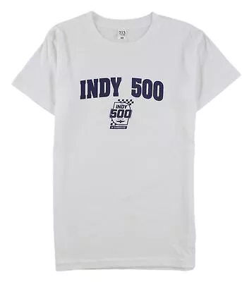 Indy 500 Mens Logo Print Graphic T-Shirt White Small • $16.55