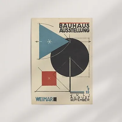 Bauhaus Ausstellung By Herbert Bayer (1923) Premium Wall Art Poster Print • $114.95