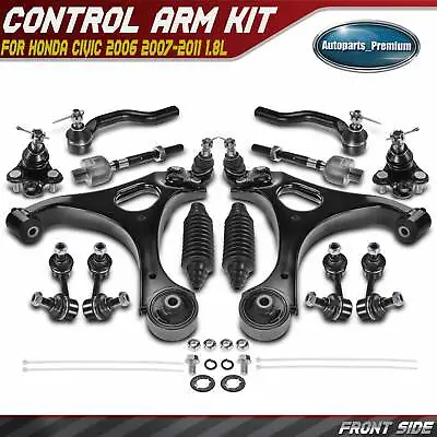 14pcs Front Control Arm And Ball Joint Assembly For Honda Civic 2006-2011 1.8L • $114.99