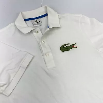 Lacoste Shirt Men Medium 4 Sport Polo Gator BIG CROC Logo Tennis Golf Cotton • $33.95