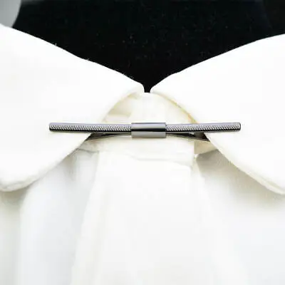 Tie Collar Bar Pin Shirt Collar Clip Brooch Clip Simple For Women Men Gift • £5.21