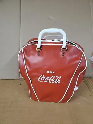 Vintage Coca Cola Bowling Ball Bag Carrying Case Rare Vinyl Promo • $215.20