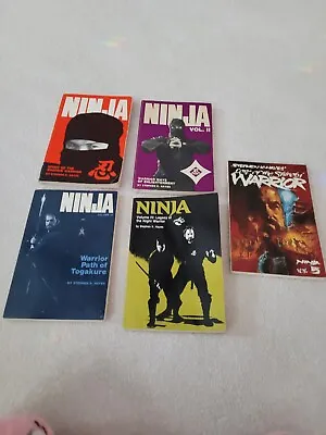 Ninjutsu Book Lot Stephen Hayes Ninpo Ninja Bujinkan Martial Arts  • $25