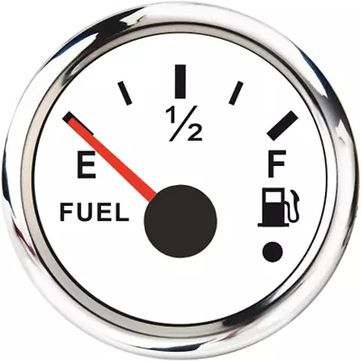 52mm Universal Boat Auto Fuel Level Gauge 240-33 Ohms E-1/2-F Oil Tank Level • £18.71